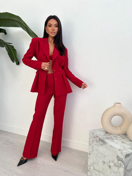 Marynarka Taliowana Le Pari Czerwona zdjęcie 3