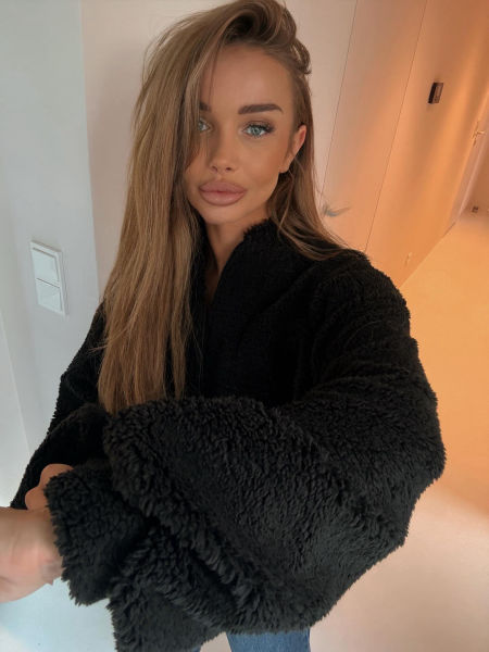 Bluza Teddy Z Miękkiego Misia Czarna zdjęcie 3