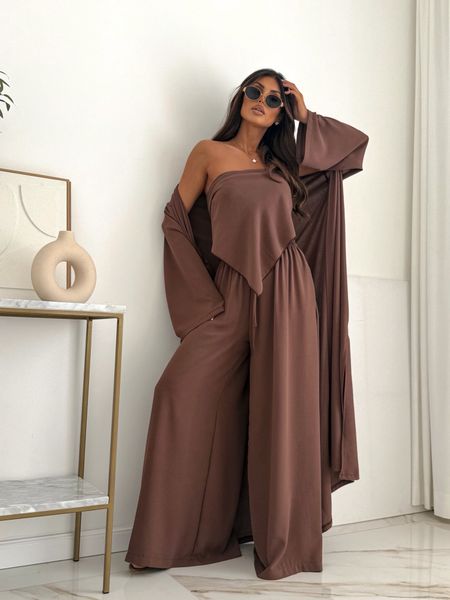 Komplet 4w1 Dubai Chic Czekoladowy