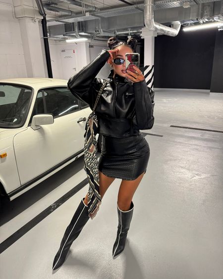 Spódniczka z Ekoskóry Lamilla Czarna