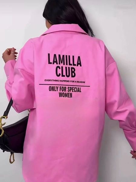 Koszula Lamilla Club Jeansowa Różowa