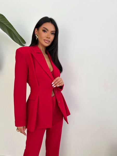 Marynarka Taliowana Le Pari Czerwona zdjęcie 2