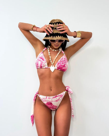 Bikini Lamilla Biało-Różowe zdjęcie 2