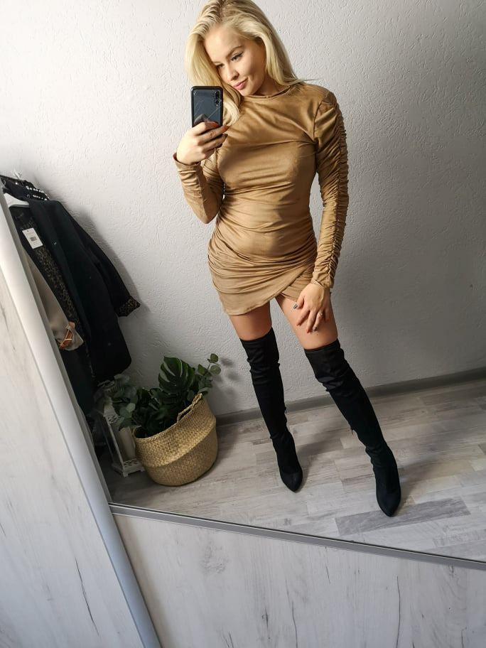 Sukienka Killer Babe Beige