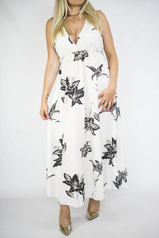 Sukienka maxi flowers