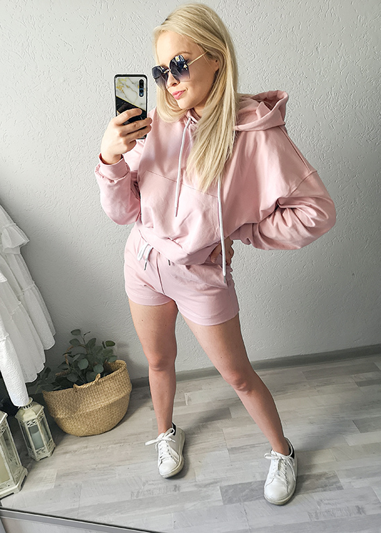 Komplet dresowy Soft Pudrowy Róż