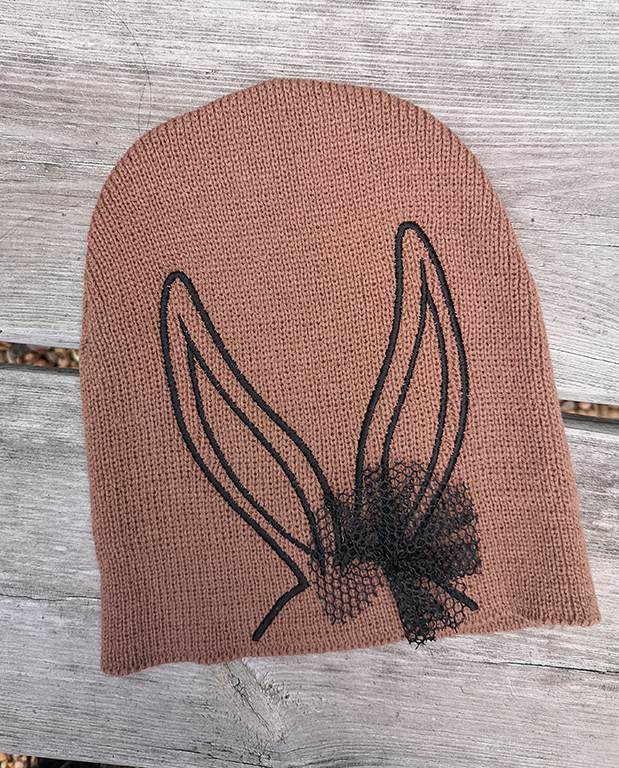 Czapka Rabbit Karmelowa