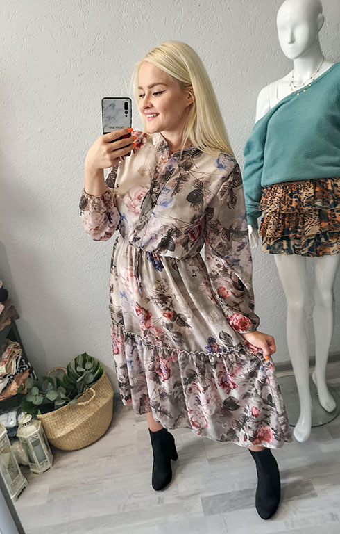 Sukienka  Midi Felicja Khaki