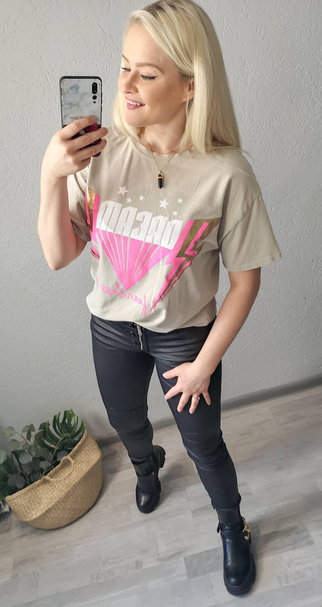 T-shirt Dream Azara Beżowy