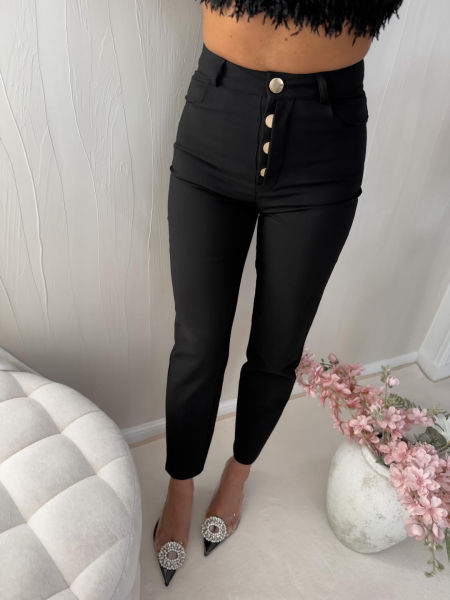 Spodnie Cygaretki Czarne By Me